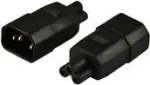 Netzkabel 220V Adapter (C14) Stecker -> IEC 320-C5 (Mickey) (Adap-C14-IEC320-C5)