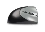 BakkerElkhuizen Handshake Mouse de&scaron;inei rankai, vertikalios konstrukcijos, optinis, RF belaidis + Bluetooth + USB Type-C, 6400 DPI, juoda, pilka