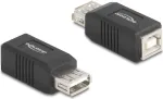 DeLOCK 67203 lyties keitiklis USB Type-A į USB Type-B juodas
