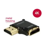 HDMI adapteris DeLOCK 65660, 90&deg; kairėn, juodas