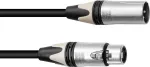 PSSO XLR mikrofoninis laidas 3 kontaktų 15 m, juodas, Neutrik jungtys