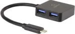 Renkforce RF-3754006 sąsajų &scaron;akotuvas USB 3.2 Gen 1 (3.1 Gen 1) Type-A 5000 Mbit/s juodas (RF-3754006)