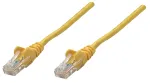 Intellinet tinklo jungiamasis laidas, Cat6, 15 m, geltonas, varis, U/UTP, PVC, RJ45, paauksuoti kontaktai, su apsauga nuo užkliuvimo, su boot, viso gyvenimo garantija
