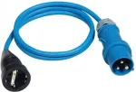Adapterinis maitinimo kabelis AS Schwabe 1,5 m H07RN-F 3G2,5 su CEE 16A ki&scaron;tuku ir Schuko mova 250V