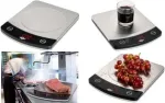 Virtuvinės svarstyklės WEDO PROFI-STEEL 10,0 kg sidabrinės