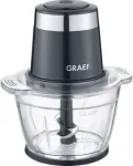 Graef CH502EU Smulkintuvas su stikliniu dubeniu, juodas (CH502EU)