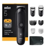Plaukų kirpimo ma&scaron;inėlė Braun AIO5540 Black Lithium-Ion 120 min