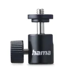 Kamuolinė galvutė trikojui HAMA 00005000, 1/4 colio sriegis, 38 mm auk&scaron;tis, juoda