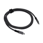 Akyga AK-USB-34 USB-C &ndash; USB-C Thunderbolt 3 kabelis, 40 Gbps, 100 W, 1,5 m, juodas