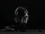 Logitech G PRO X 991-000358 laidinės žaidimų ausinės su stovu, 50 mm garsiakalbiai, 7.1 erdvinis garsas, DTS Headphone:X 2.0, nuimamas mikrofonas, USB, juodos