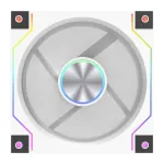DarkFlash DM20 LINE 120 mm PWM ARGB au&scaron;inimo ventiliatorius (baltas)