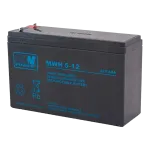 MPL Power Elektro MWH 5-12L UPS akumuliatorius, &scaron;vino-rūg&scaron;ties, VRLA AGM, nereikalaujantis priežiūros, 12V 6Ah, juodas