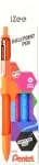 Pentel iZee BX470 tu&scaron;inukai 4 vnt. rinkinys, įvairių spalvų ra&scaron;alas (juoda, mėlyna, raudona, žalia), 1,0 mm