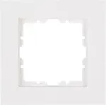 HEINRICH KOPP Cover Frame 1-gang HK07 PURE (86 x 86 x 9,5 mm, IP20, Clamp Fastening) - Pure White (406829005)