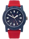 Nautica Atlantic Men's Quartz Analog Watch NAPATF204 Blue Dial Blue Silicone Strap 42,5mm