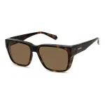 Polaroid Ancillaries PLD9018S086 Unisex Sunglasses Havana Frame Brown Polarized Lens