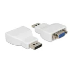DELOCK Adapter DisplayPort 1.1 Male to VGA Female White