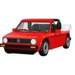 COBI 24660 Volkswagen Golf Cabriolet (1979-1993) konstruktorius, mastelis 1:35, raudonas