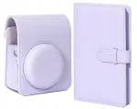 LOVEINSTANT fotoaparato dėklas ir nuotraukų albumo rinkinys, skirtas Fujifilm Instax Mini 13 &ndash; violetinis