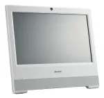 Shuttle XPC X50V9 barebone tipo &bdquo;viskas viename&ldquo;, 15,6 colio jutiklinis ekranas 1366&times;768, Intel Celeron 7305, Wi-Fi, LAN, HDMI, 90 W, be OS, baltas