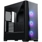 PHANTEKS Eclipse G370A PC korpusas, Midi-Tower, SSI-EEB, RGB, grūdintas stiklas - su 3x 120 mm ventiliatoriais, juodas
