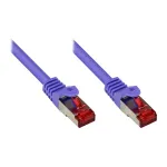 GoodConnections RNS&reg; Cat. 6 S/FTP PiMF Patch Laidas su apsauga nuo fiksatoriaus lūžio, 250MHz, violetinis, 15m