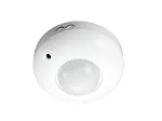 MACLEAN MCE19 lubų PIR judesio jutiklis &ndash; 360&deg; aptikimas, 1200W kaitrinių / 300W LED apkrova, reguliuojamas laikas ir liuksas, baltas