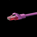 DSIT CAT6 U/UTP RJ45 trumpasis laidų kabelis, 0,25 m, rožinis, 100% varis (DC-69-002)