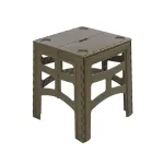 KEEEPER Timo sulankstomas lauko stalas M, alyvuogių spalvos, aliuminis, 80 kg apkrova, 46,5x44,5x55 cm