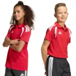 adidas Tiro 26 League Polo mar&scaron;kinėliai vaikams, raudoni, KF3408, 152 cm