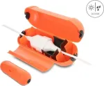 Delock 91729 kabelių jungčių apsaugos dėžutė IP44 su pakabinimo kabliu, oranžinė