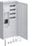 Hager ZB325C15LS komplektinis skaitiklių spintelė 1 skaitiklio vieta, 5 skirstymo eilės, APZ laukas, 1100mm, eismo baltos spalvos RAL 9010