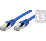 EXERTIS CONNECT Cat 6A S/FTP komutacinis kabelis, 0,5 m, mėlynas, plonas snagless apsauga 858451