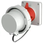 MENNEKES panelinis ki&scaron;tukas 32A 5p 6h 400V IP67 raudonas 1254