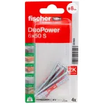 Fischer DuoPower 6 x 50 S K NV universalus kai&scaron;tis su varžtu, 1 rinkinys (537660)