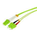Tecline HD optinis komutacinis kabelis OM5 50/125 &micro;m daugiamodis LC Duplex į SC Duplex, žalios spalvos, 15,0 m 796LS15