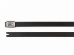 HellermannTyton 111-00294 MBT8HFC-SS316/SP-BK nerūdijančio plieno kabelių rai&scaron;tis, 201 mm x 7,9 mm, juodas, rutulinė spyna, UV stabilizuotas