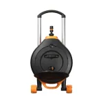 Fiskars sodo būgnas su XL žarna ant ratų