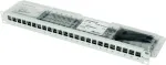 Teleg&auml;rtner 100007010 19 colių modulių laikiklis, sukomplektuotas, CAT 6a, 1U, pilkas