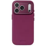 Decoded Leather Backcover &ndash; odinis dėklas iPhone 18 Pro Max / 17 Pro Max su MagSafe (baklažano spalvos)
