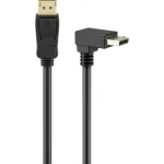 Goobay DisplayPort kabelis su 90 laipsnių kampu, DisplayPort 2.0/2.1, 54 Gbit/s, 8K 144 Hz, 2 m