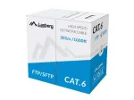 LANBERG tinklo kabelis Cat6 SFTP LCS6-11CU-0305-S, 305 m, 23 AWG, pilkas, PVC apvalkalas