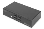 KVM jungiklis Digitus 4 prievadų vieno ekrano 4K HDMI
