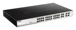 Valdomas L2 Gigabit PoE komutatorius D-Link DGS-1210-24P &mdash; 24x 10/100/1000 RJ-45, IEEE 802.3af/at, 56 Gbit/s, montuojamas į stelažą, juodas