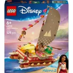 LEGO Disney 43270 Moanos nuotykių kanoja, 529 elementai, 3 minifigūros, 6+