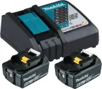 Makita DC18RC - Akumuliatoriaus įkroviklis + 2 akumuliatoriai - Li-Ion - 6 Ah - 108 Wh - 1 vnt. įkrovimo vieta (199480-6)