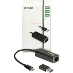 Ethernet adapteris Inter-Tech IT-732 2500 Mbit/s USB Type-C laidinis