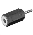 Lyties keitiklis MicroConnect AUDASM 2,5mm į 3,5mm juodas