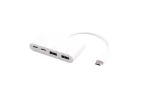 eSTUFF ES625002 USB-C &scaron;akotuvas, 2 x USB-C 5 Gbps