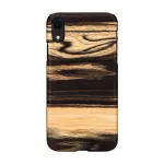 Dėklas iPhone XR man and wood &ndash; baltojo juodmedžio nugara, apsauginis polikarbonatinis rėmelis
